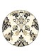 Vintage Art Printed Fridge Magnet Round Multicolour