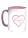 Happy Mother's Day Printed Ceramic Magic Coffee Mug White/Pink 12ounce