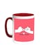 Friends Forever Printed Coffee Mug Red/White 11ounce