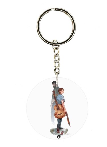 Last Of Us Video Game Double Side Printed Keychain