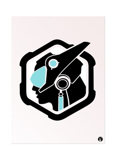 The Video Game Overwatch Metal Plate Poster Multicolour