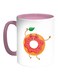 Food - Donut Printed Coffee Mug White/Pink 11ounce
