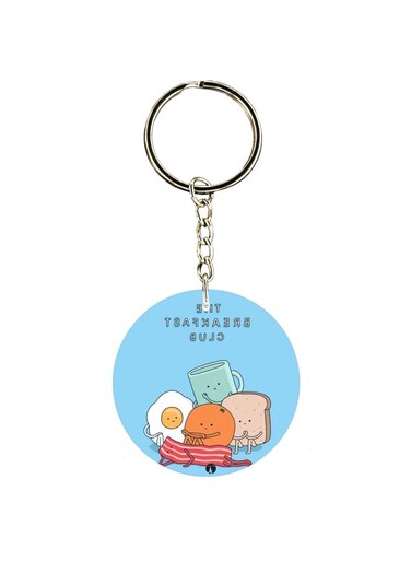 Cartoon Themed Single Sided Keychain