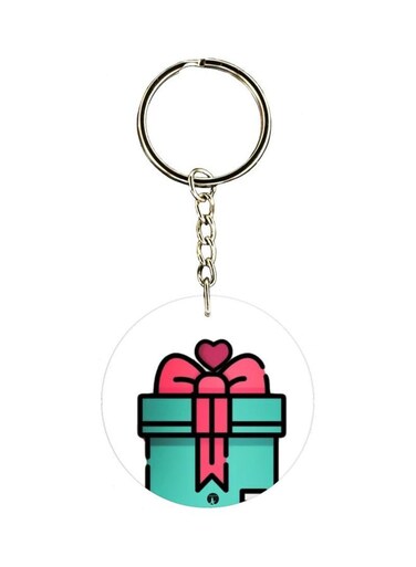 Cartoon Themed Single Sided Keychain
