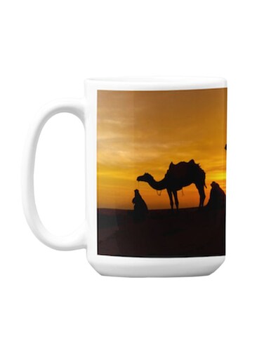 Premium Printed Ceramic Coffee Mug Multicolour 350ml
