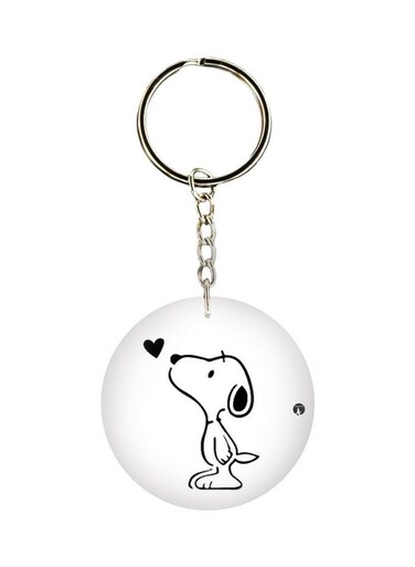 Cartoon Dog Printed Keychain