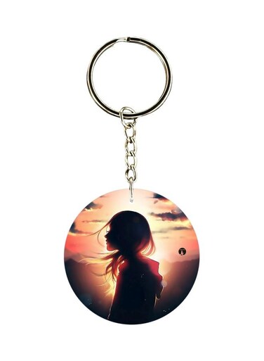 Human Figure Printed Keychain