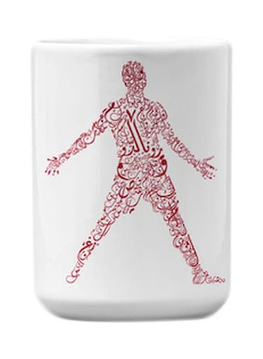 Cristiano Ronaldo Printed Mug Red/White