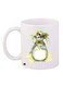 Cartoon Printed Coffee Mug White/Green/Yellow 11ounce