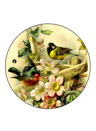 Birds Printed Fridge Magnet Multicolour