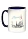 Paris Eiffel Tower Printed Coffee Mug Blue/White/Red 11ounce