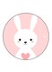 Rabbit Printed Fridge Magnet White/k