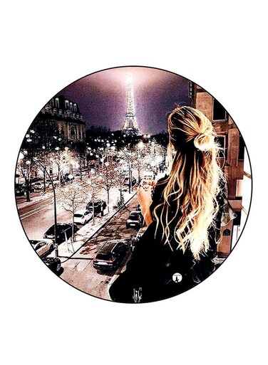 A Girl Printed Fridge Magnet Multicolour