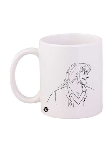 Anime Jazeerat Al Kanz Printed Mug White/Black Standard Size