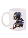 Ironman Printed Coffee Mug White/Brown/Violet 11ounce