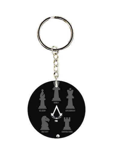 Double Sided Assassin's Creed Printed Keychain