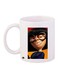 Cartoon Printed Coffee Mug White/Black/Brown 11ounce
