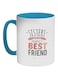 Sisters Are The Perfect Best Friend Printed Coffee Mug Blue/Red/White 325ml