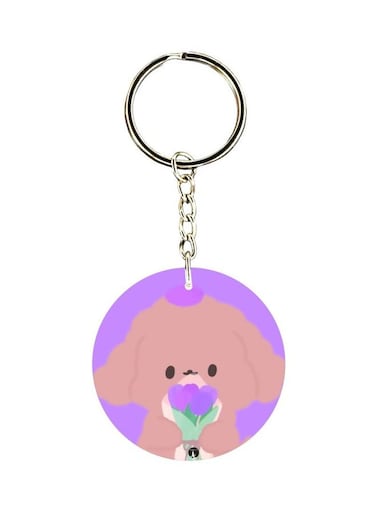 Cartoon Animal Themed Keychain