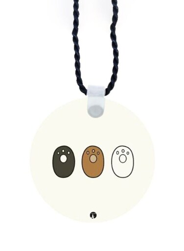 We Bare Bear Printed Car Mirror Pendant