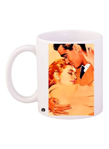 Film Poster Printed Coffee Mug White/Beige/Brown 11ounce