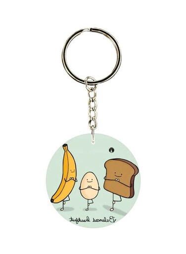 Printed Single Sided Keychain