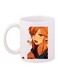 Cartoon Printed Coffee Mug White/Brown/Blue 11ounce