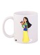 Cartoon Printed Coffee Mug White/Yellow/Blue 11ounce