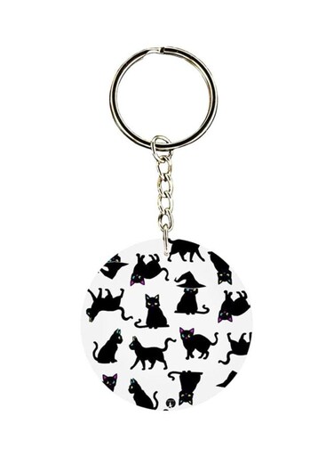 Cats Printed Keychain
