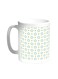 Motifs Of Small And Large Stars Printed Coffee Mug White 11ounce