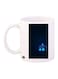 Doctor Who Printed Coffee Mug White Blue