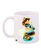Cartoon Girl Printed Coffee Mug White/Blue/Brown 11ounce