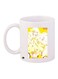 Girl Printed Coffee Mug White/Yellow/Pink 11ounce