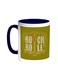 Rock And Roll Printed Coffee Mug Blue/White 11ounce