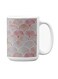 Premium Printed Ceramic Coffee Mug White/Pink 350ml