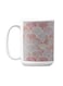 Premium Printed Ceramic Coffee Mug White/Pink 350ml