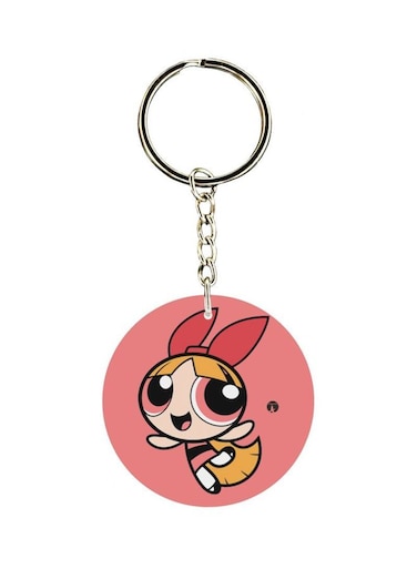 Cartoon Printed Single Sided Keychain