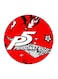 Persona5 Printed Fridge Magnet Black/White/Red 5.5 x 5.5cm