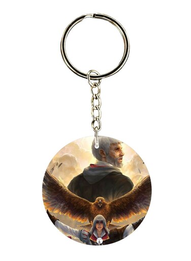 Double Sided Assasin's Creed Printed Keychain