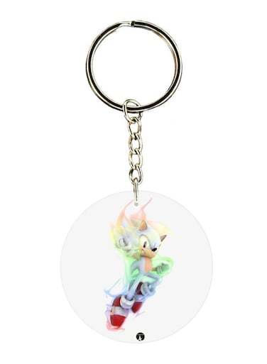 Double Sided Sonic Printed Keychain