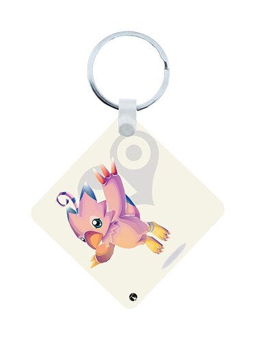 Digim0n Anime Wooden Keychain