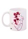 Roses Printed Coffee Mug White/Pink/Red 11ounce
