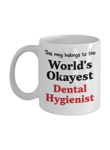 This Mug Belongs To The World's Best Teacher Printed Ceramic Coffee Mug White/Black/Red