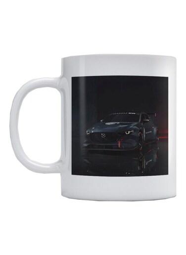 Mazda 3 Car Printed Coffee Mug White/Black 350ml