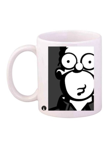 Simpsons Printed Coffee Mug White/Black