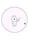 Rabbit Printed Fridge Magnet Multicolour