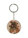 Double Sided Floral Printed Keychain