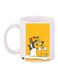 Cartoon Printed Coffee Mug White/Yellow/Black