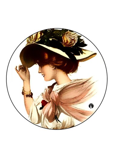 Woman Printed Fridge Magnet Multicolour