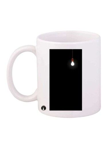 A Lamp Printed Mug White/Black/Brown